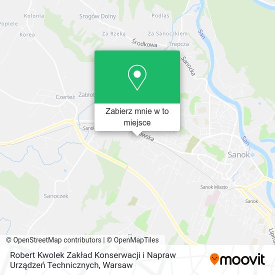 Mapa Robert Kwolek Zakład Konserwacji i Napraw Urządzeń Technicznych