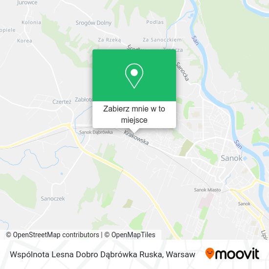 Mapa Wspólnota Lesna Dobro Dąbrówka Ruska