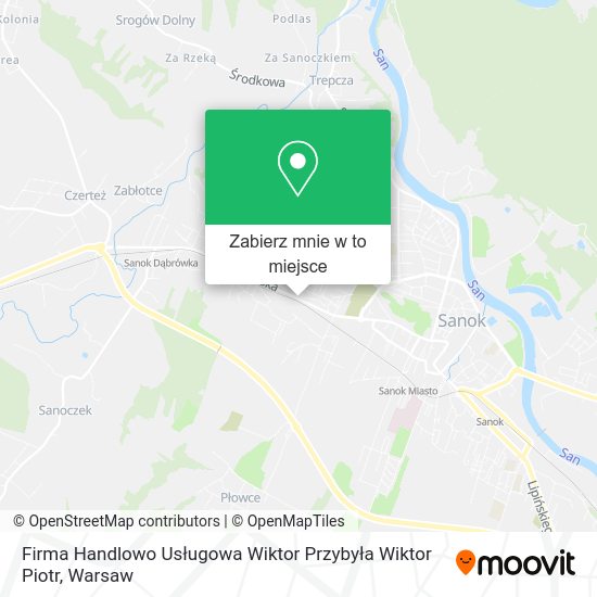 Mapa Firma Handlowo Usługowa Wiktor Przybyła Wiktor Piotr