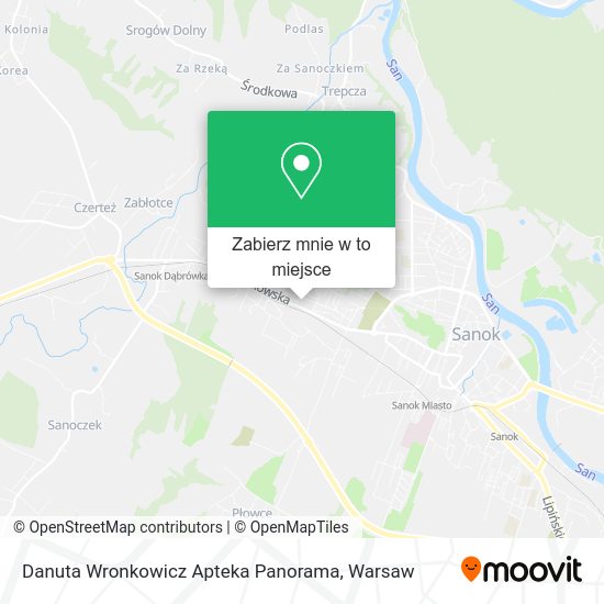 Mapa Danuta Wronkowicz Apteka Panorama