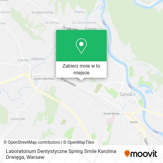 Mapa Laboratorium Dentystyczne Spring Smile Karolina Drwięga