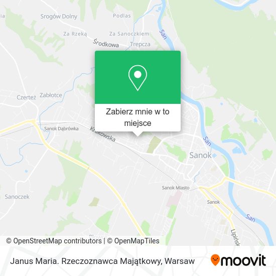 Mapa Janus Maria. Rzeczoznawca Majątkowy