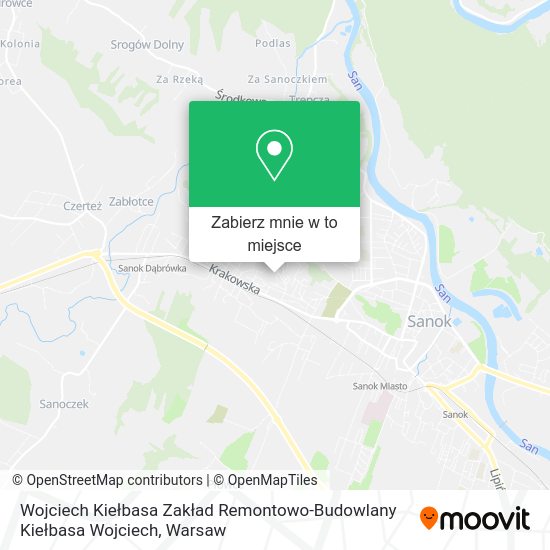 Mapa Wojciech Kiełbasa Zakład Remontowo-Budowlany Kiełbasa Wojciech