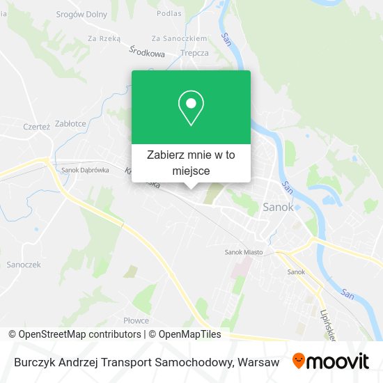 Mapa Burczyk Andrzej Transport Samochodowy