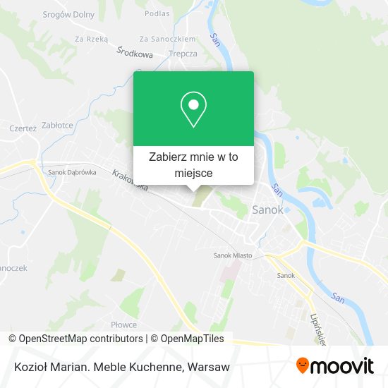 Mapa Kozioł Marian. Meble Kuchenne