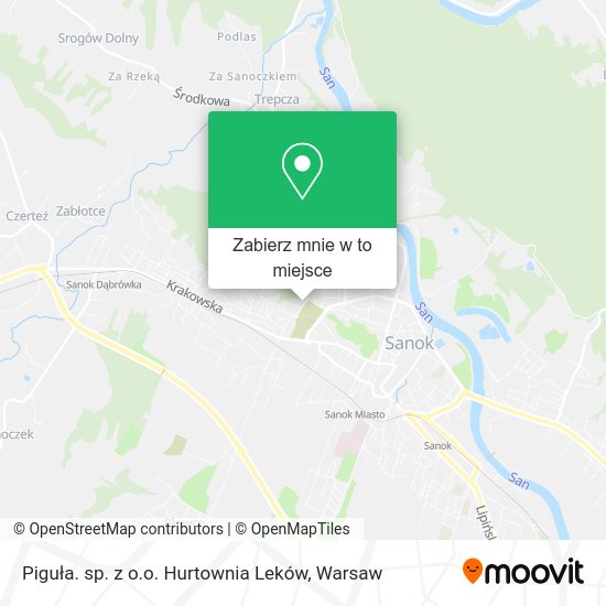 Mapa Piguła. sp. z o.o. Hurtownia Leków