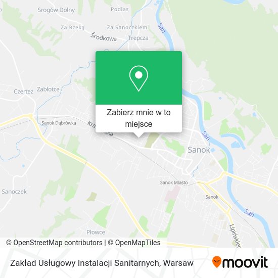 Mapa Zakład Usługowy Instalacji Sanitarnych