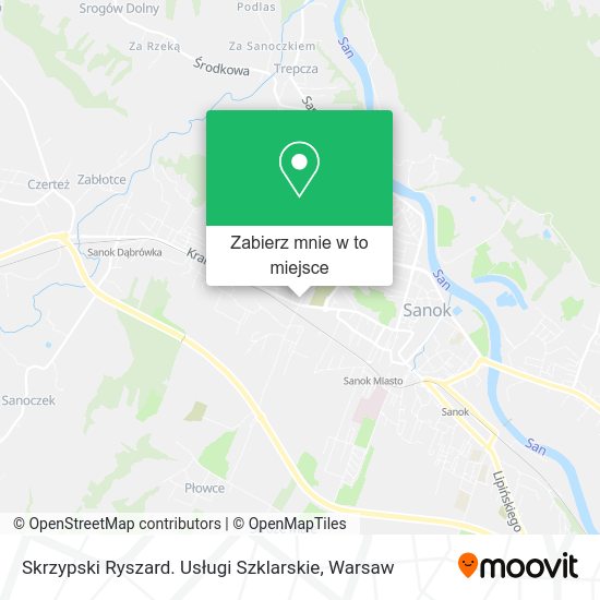 Mapa Skrzypski Ryszard. Usługi Szklarskie