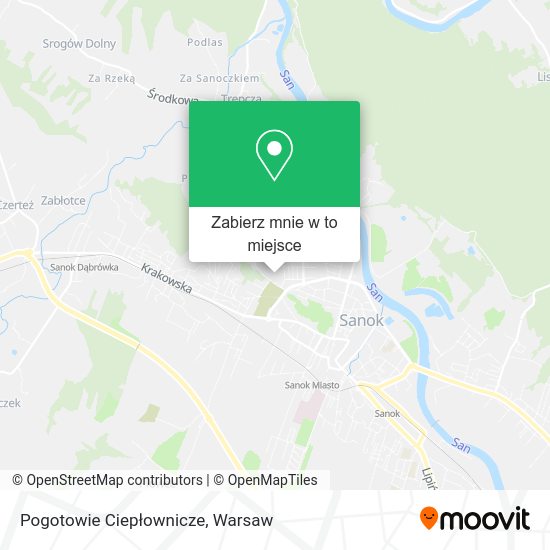 Mapa Pogotowie Ciepłownicze