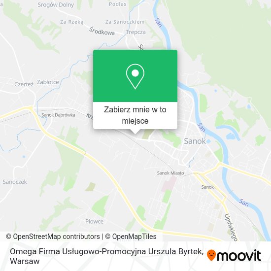 Mapa Omega Firma Usługowo-Promocyjna Urszula Byrtek