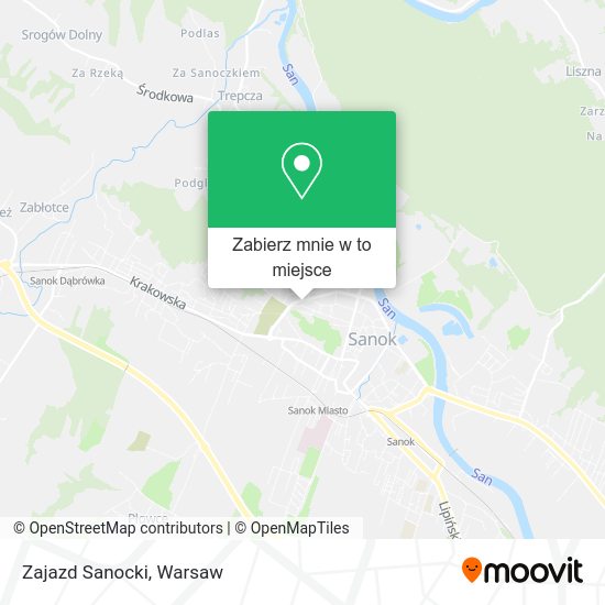 Mapa Zajazd Sanocki