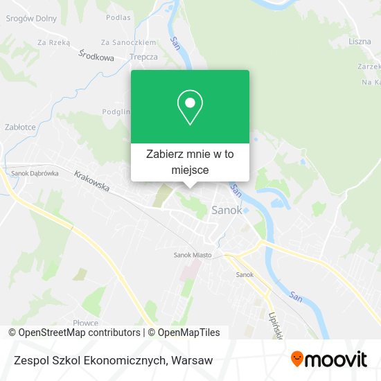 Mapa Zespol Szkol Ekonomicznych