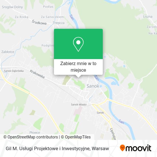 Mapa Gil M. Usługi Projektowe i Inwestycyjne