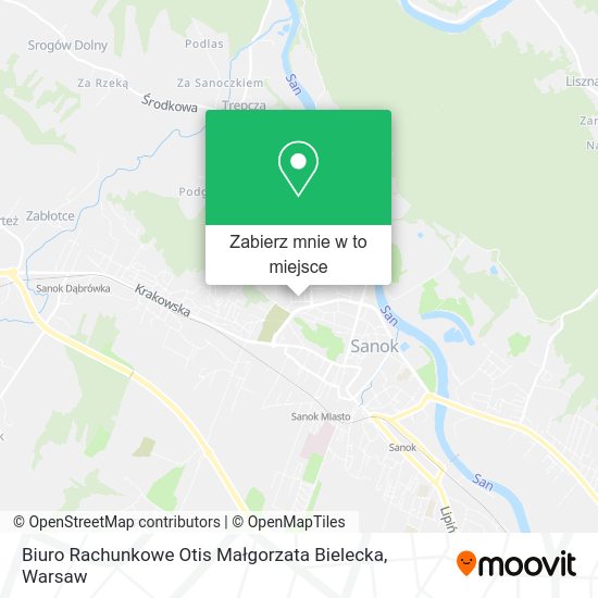 Mapa Biuro Rachunkowe Otis Małgorzata Bielecka