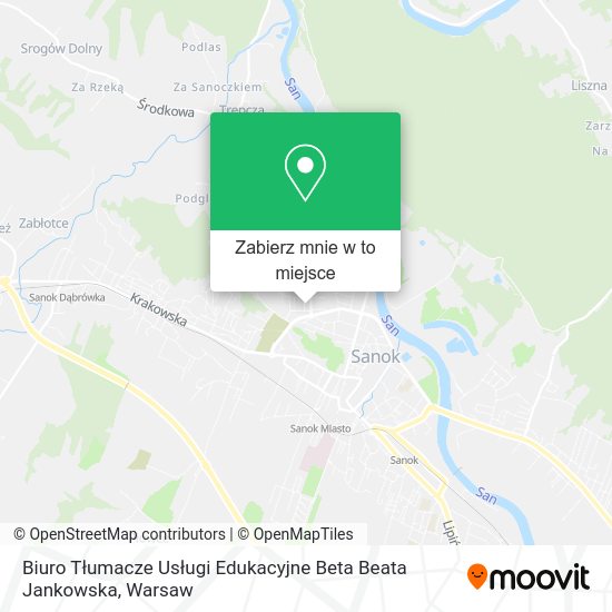 Mapa Biuro Tłumacze Usługi Edukacyjne Beta Beata Jankowska