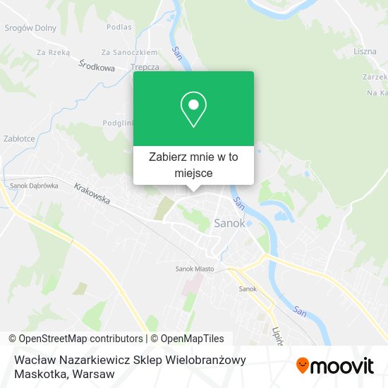 Mapa Wacław Nazarkiewicz Sklep Wielobranżowy Maskotka