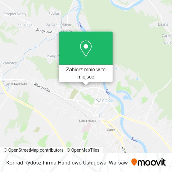 Mapa Konrad Rydosz Firma Handlowo Usługowa