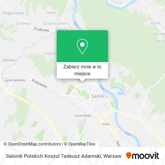 Mapa Salonik Polskich Koszul Tadeusz Adamski