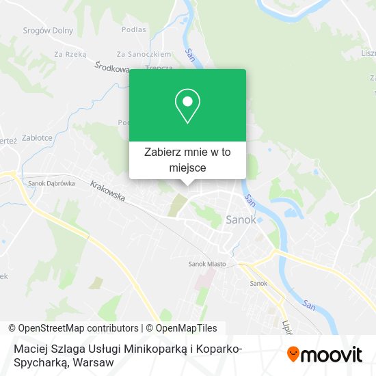 Mapa Maciej Szlaga Usługi Minikoparką i Koparko-Spycharką