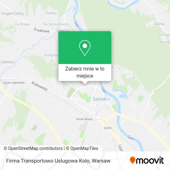 Mapa Firma Transportowo Uslugowa Kolo