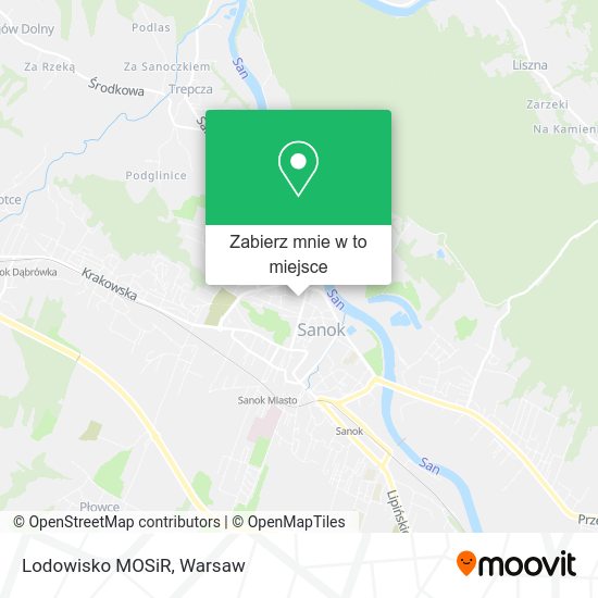 Mapa Lodowisko MOSiR