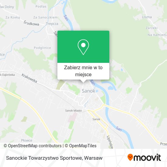 Mapa Sanockie Towarzystwo Sportowe