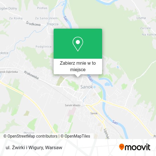 Mapa ul. Żwirki i Wigury