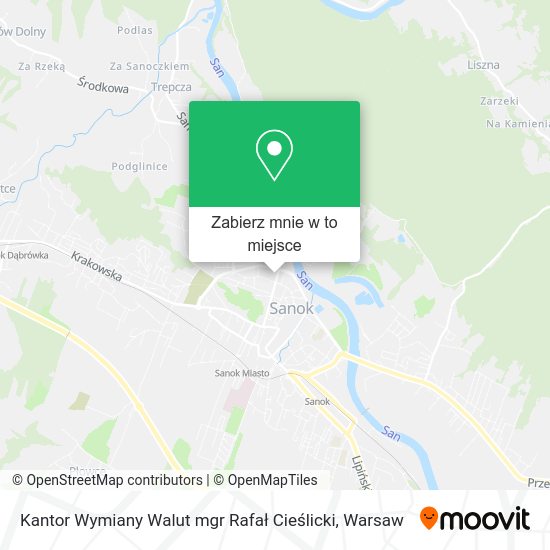 Mapa Kantor Wymiany Walut mgr Rafał Cieślicki