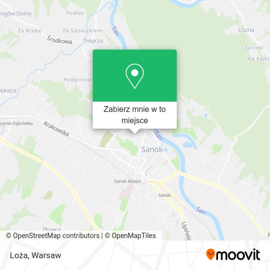 Mapa Loża