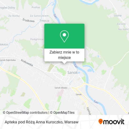 Mapa Apteka pod Różą Anna Kuroczko