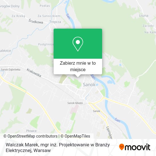 Mapa Walczak Marek, mgr inż. Projektowanie w Branży Elektrycznej