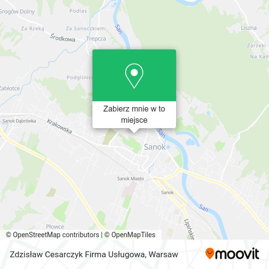 Mapa Zdzisław Cesarczyk Firma Usługowa