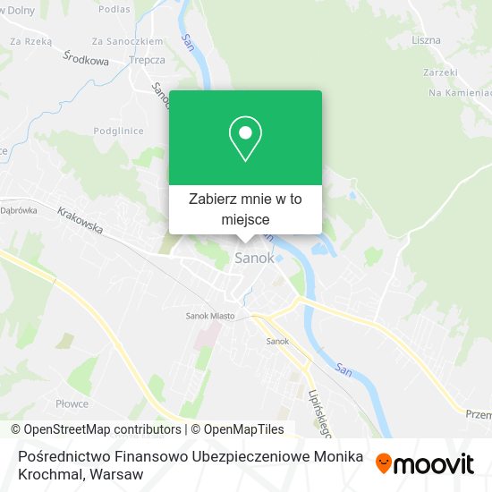 Mapa Pośrednictwo Finansowo Ubezpieczeniowe Monika Krochmal