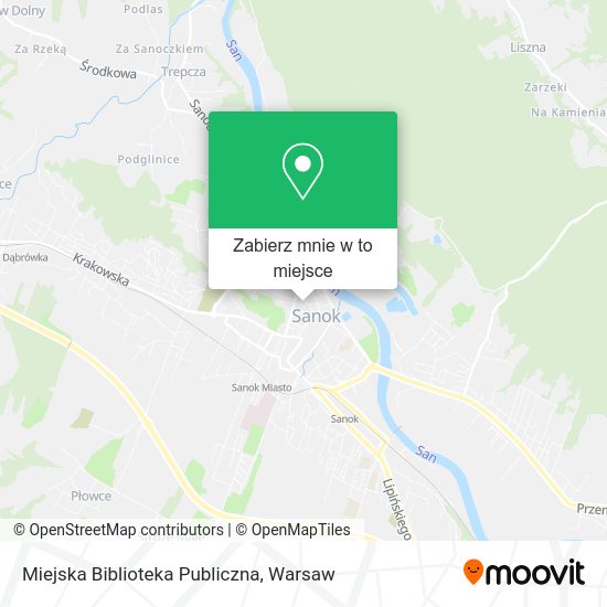 Mapa Miejska Biblioteka Publiczna