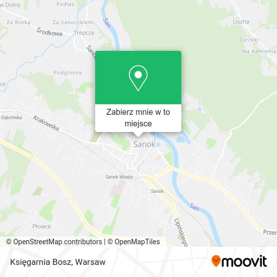 Mapa Księgarnia Bosz