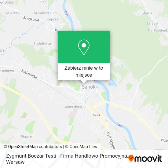 Mapa Zygmunt Boczar Testi - Firma Handlowo-Promocyjna