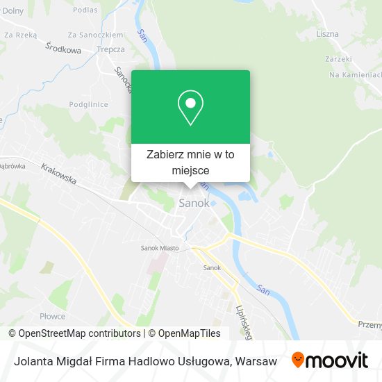 Mapa Jolanta Migdał Firma Hadlowo Usługowa