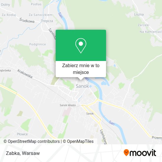 Mapa Zabka