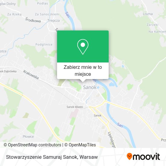 Mapa Stowarzyszenie Samuraj Sanok