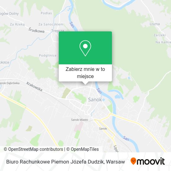 Mapa Biuro Rachunkowe Piemon Józefa Dudzik