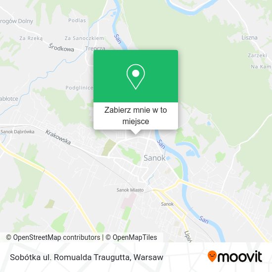 Mapa Sobótka ul. Romualda Traugutta