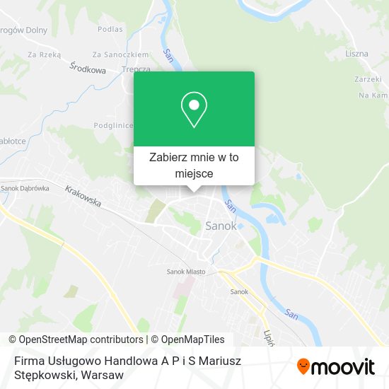 Mapa Firma Usługowo Handlowa A P i S Mariusz Stępkowski