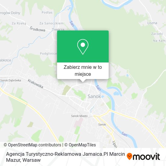 Mapa Agencja Turystyczno-Reklamowa Jamaica.Pl Marcin Mazur