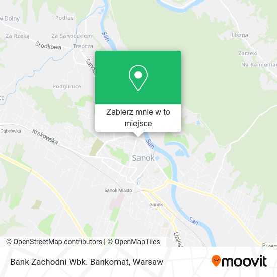 Mapa Bank Zachodni Wbk. Bankomat