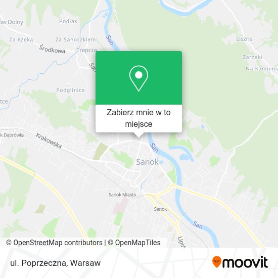 Mapa ul. Poprzeczna