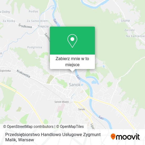 Mapa Przedsiębiorstwo Handlowo Usługowe Zygmunt Malik