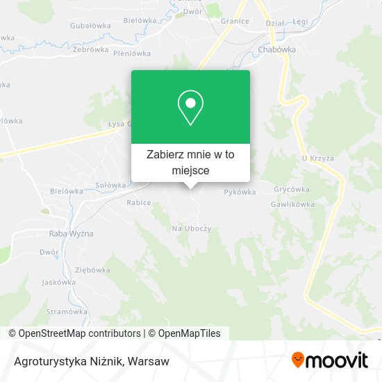 Mapa Agroturystyka Niżnik