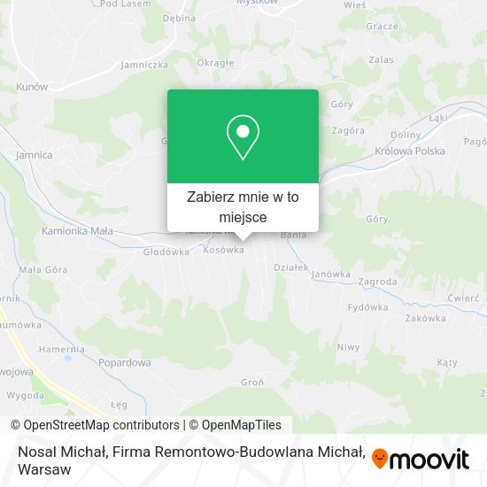 Mapa Nosal Michał, Firma Remontowo-Budowlana Michał