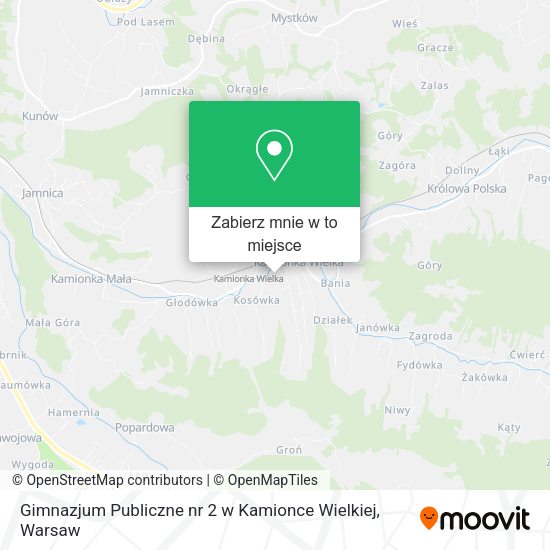 Mapa Gimnazjum Publiczne nr 2 w Kamionce Wielkiej