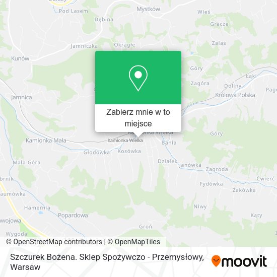 Mapa Szczurek Bożena. Sklep Spożywczo - Przemysłowy